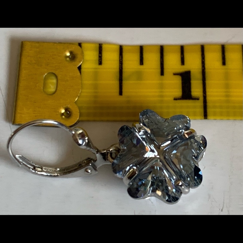 SWAROVSKI Blue Shade Crystal Earrings - Picture 9 of 10